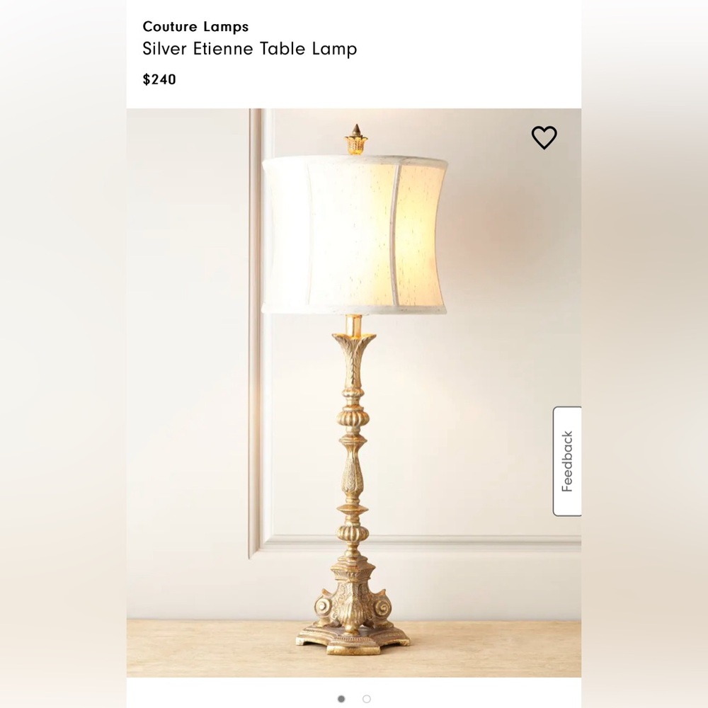 (2) Couture Table Lamps - Etienne (Neiman Marcus)